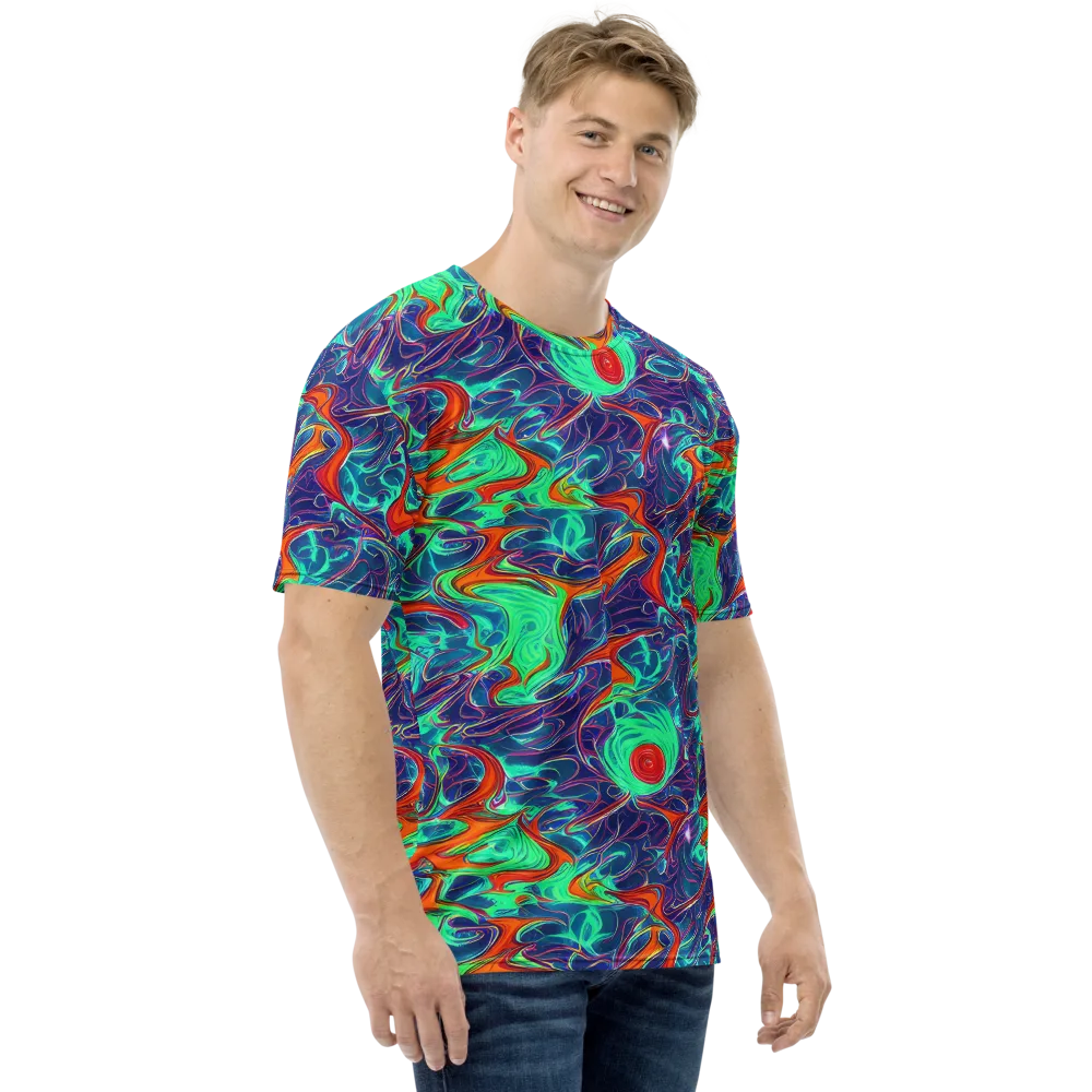Cosmic Meltwater on Men's Crew Neck T-Shirt — Right