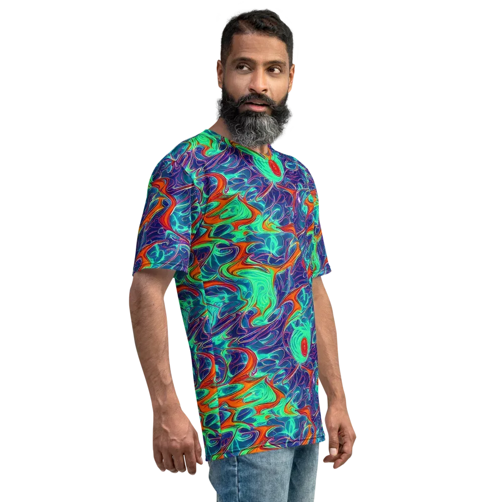Cosmic Meltwater on Men's Crew Neck T-Shirt — Right