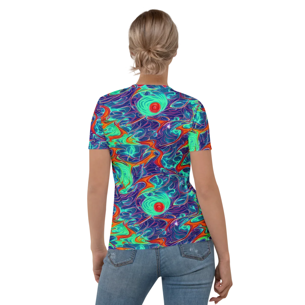 Cosmic Meltwater on Women's Crew Neck T-Shirt — Back