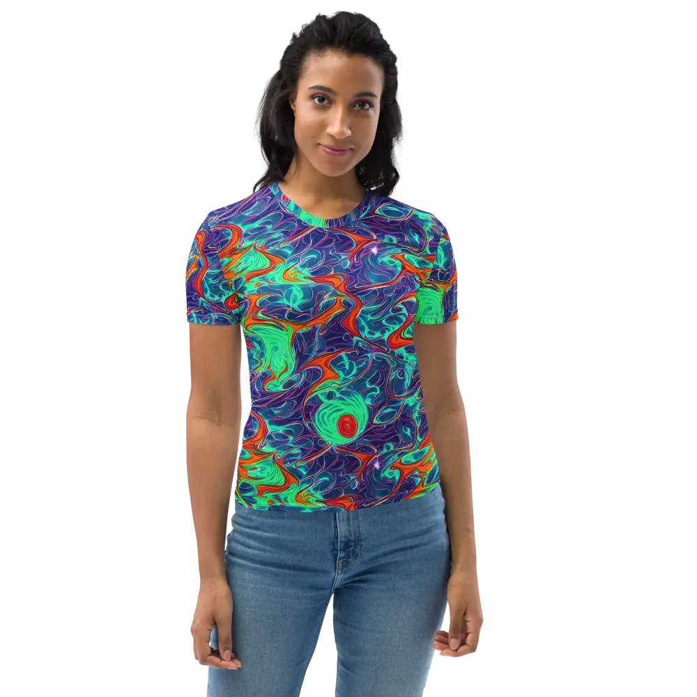 Cosmic Meltwater on Women's Crew Neck T-Shirt — Front