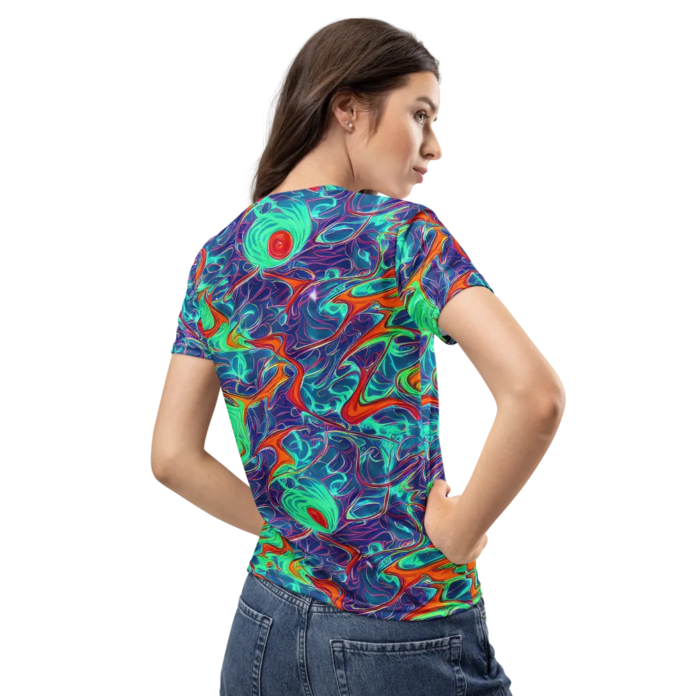 Cosmic Meltwater on Women's Crew Neck T-Shirt — Back