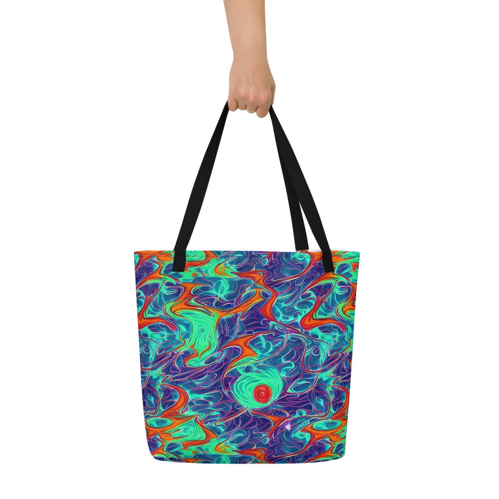 Cosmic Meltwater on Large Tote Bag W/ Pocket — Front