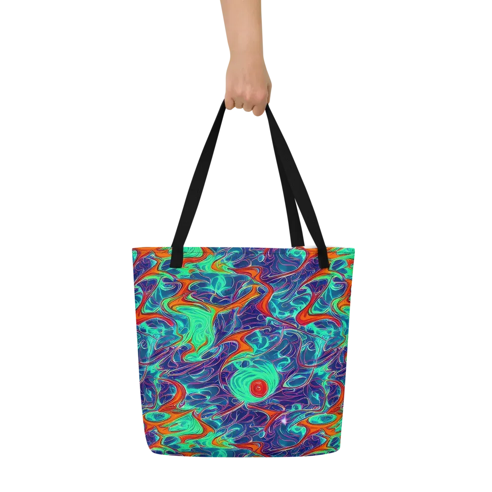 Cosmic Meltwater on Large Tote Bag W/ Pocket — Front