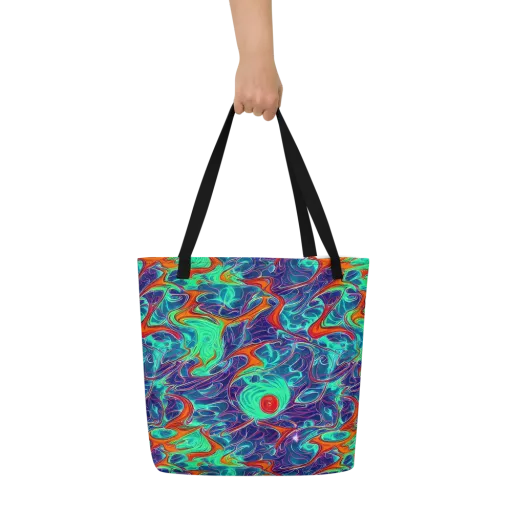 Cosmic Meltwater on a Large Tote Bag W/ Pocket