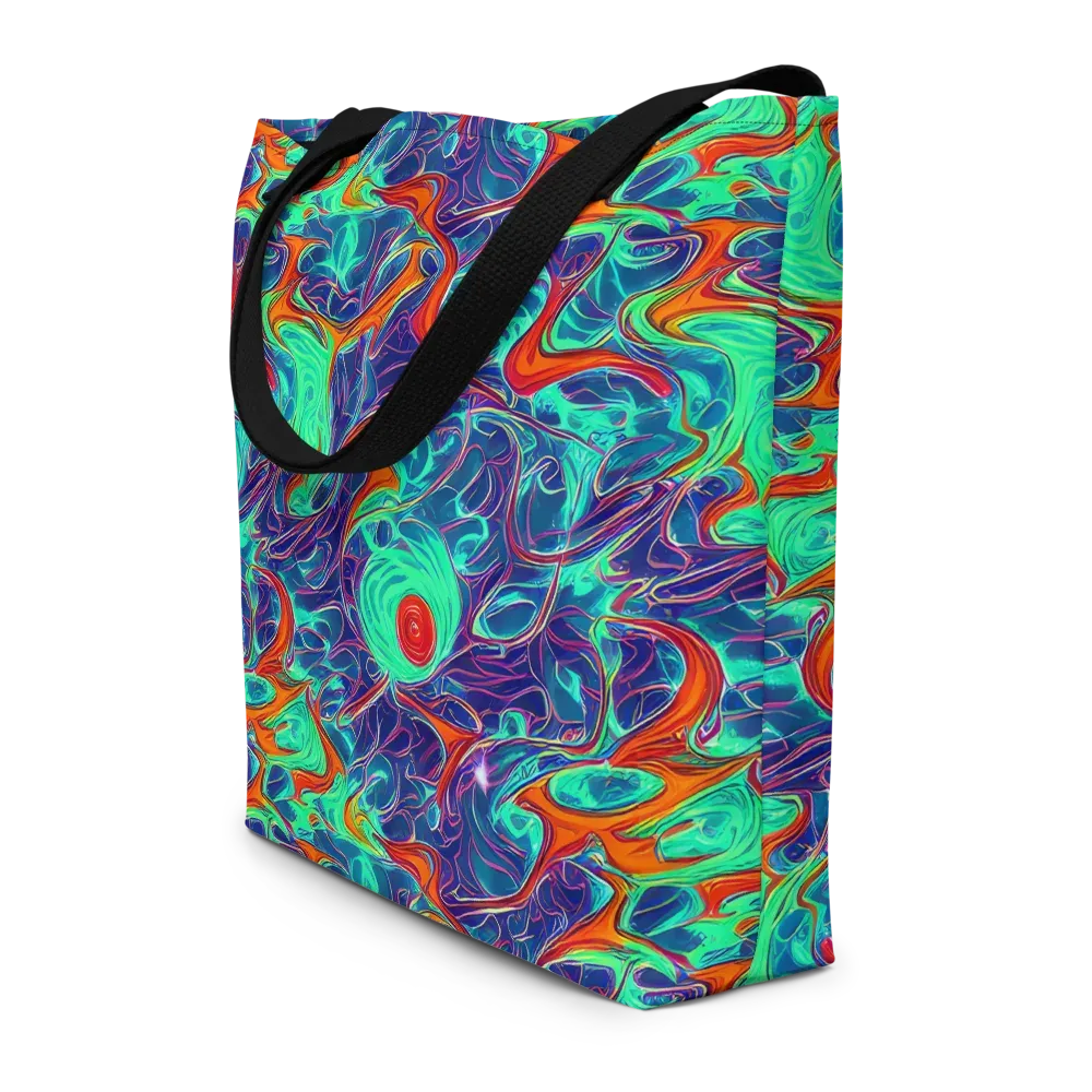 Cosmic Meltwater on Large Tote Bag W/ Pocket — Front