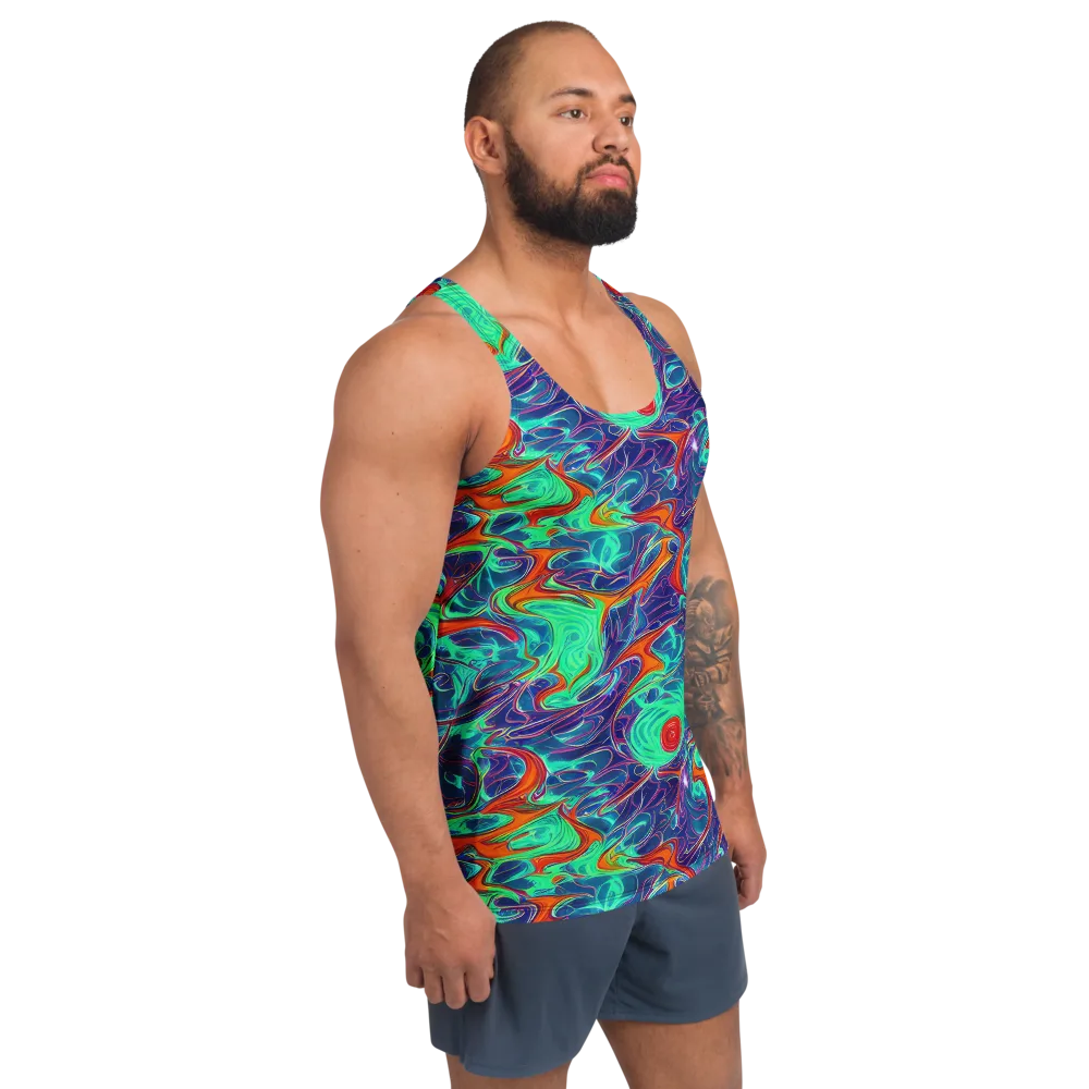 Cosmic Meltwater on Men's Tank Top — Right Front