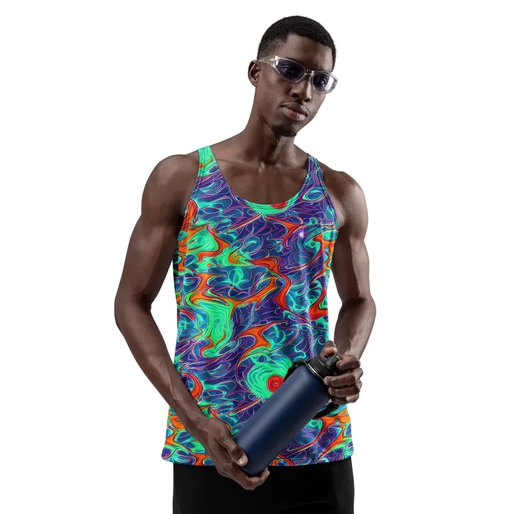Cosmic Meltwater on Men's Tank Top — Front