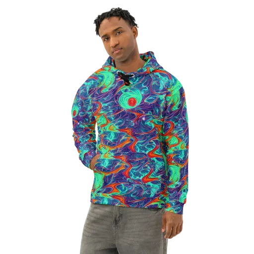 Cosmic Meltwater on a Cotton Hoodie