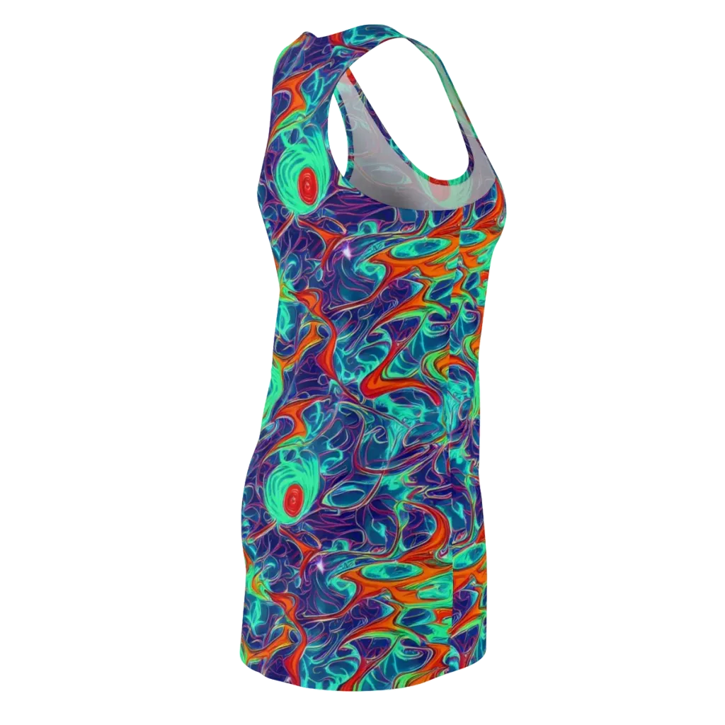 Cosmic Meltwater on Racerback Dress — Back Side