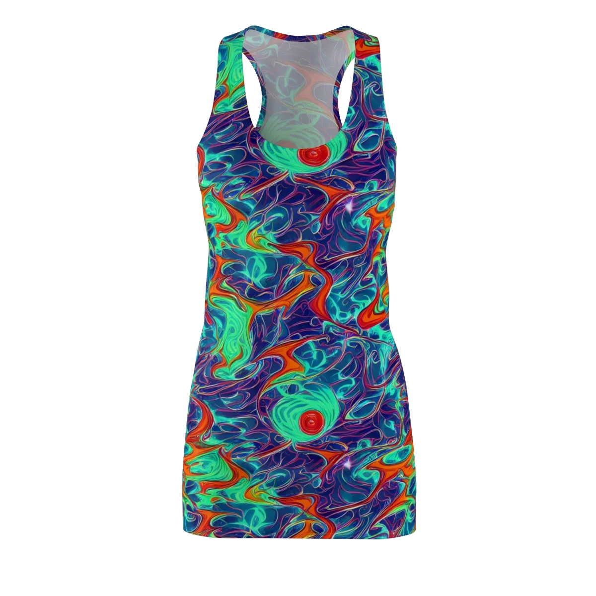 Cosmic Meltwater on Racerback Dress — Front