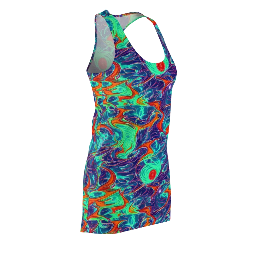 Cosmic Meltwater on Racerback Dress — Front Side