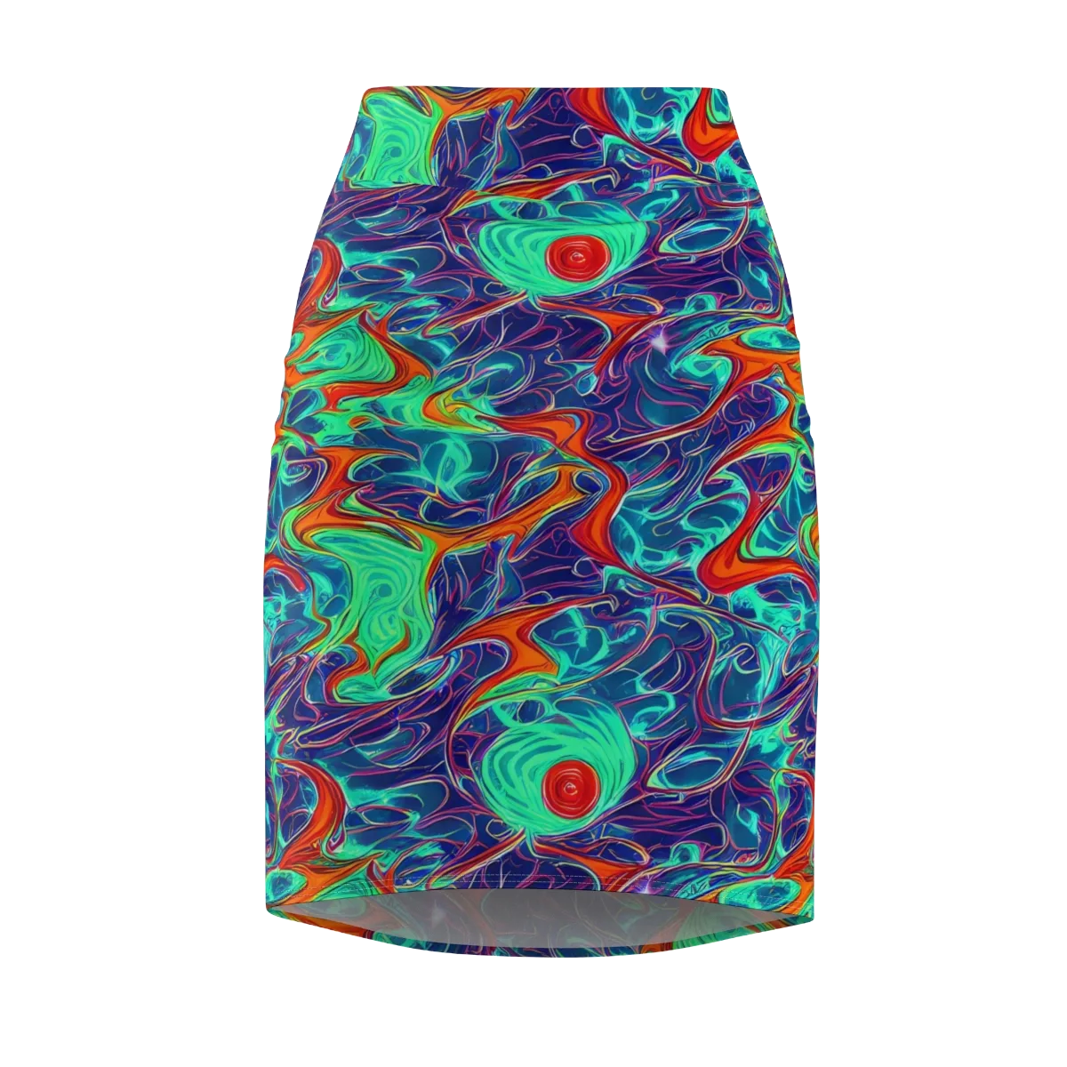 Cosmic Meltwater on Pencil Skirt — Front