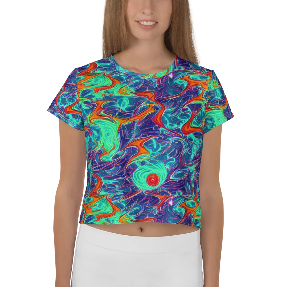Cosmic Meltwater on Crop Tee — Front