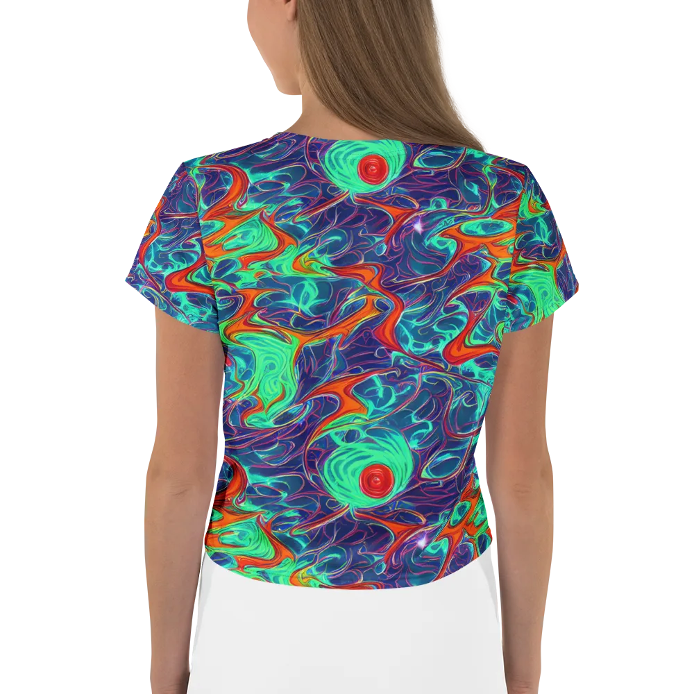 Cosmic Meltwater on Crop Tee — Back