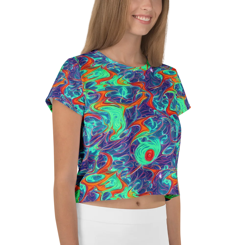 Cosmic Meltwater on Crop Tee — Right