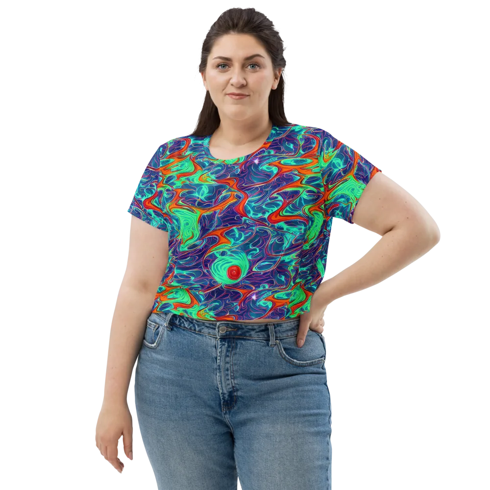 Cosmic Meltwater on Crop Tee — Front