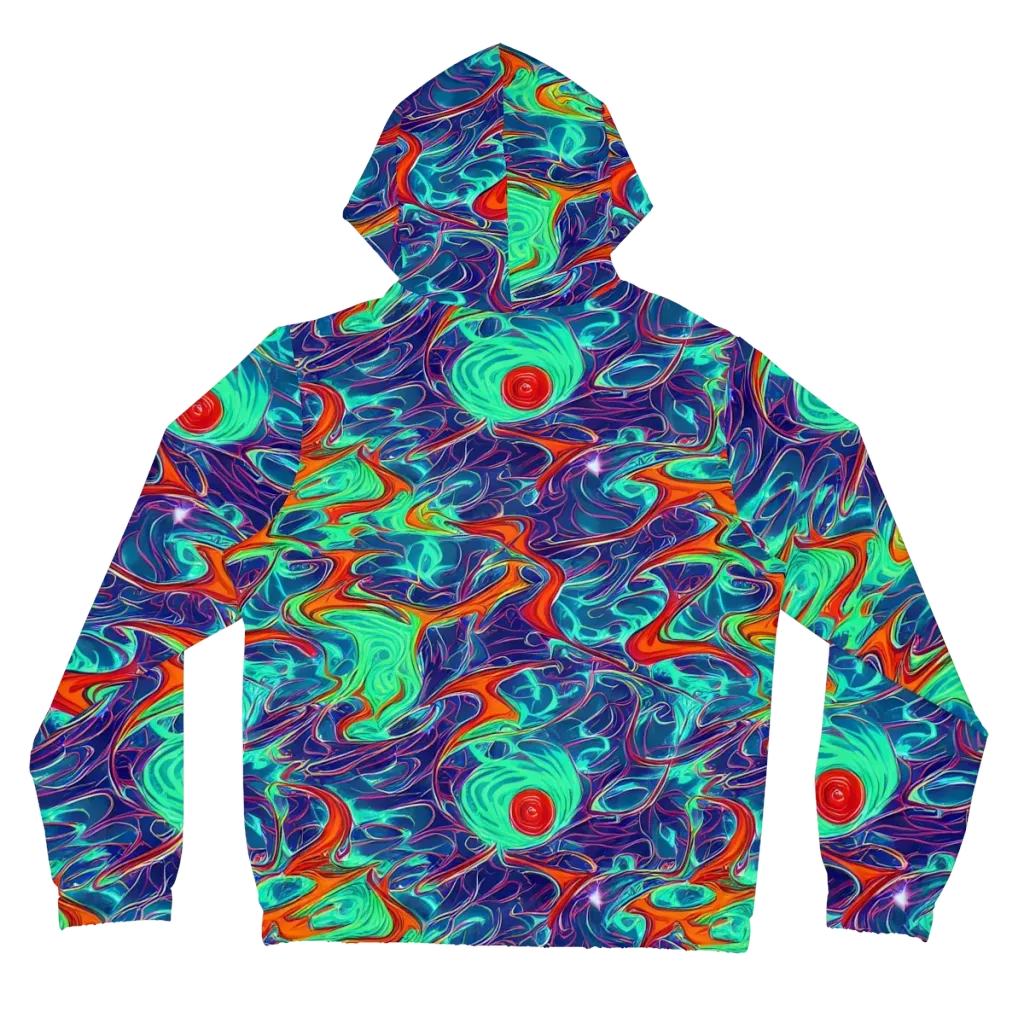 Cosmic Meltwater on Women's Full-Zip Hoodie — Back