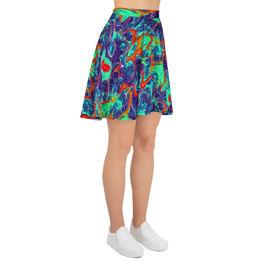 Cosmic Meltwater on Skater Skirt — Right