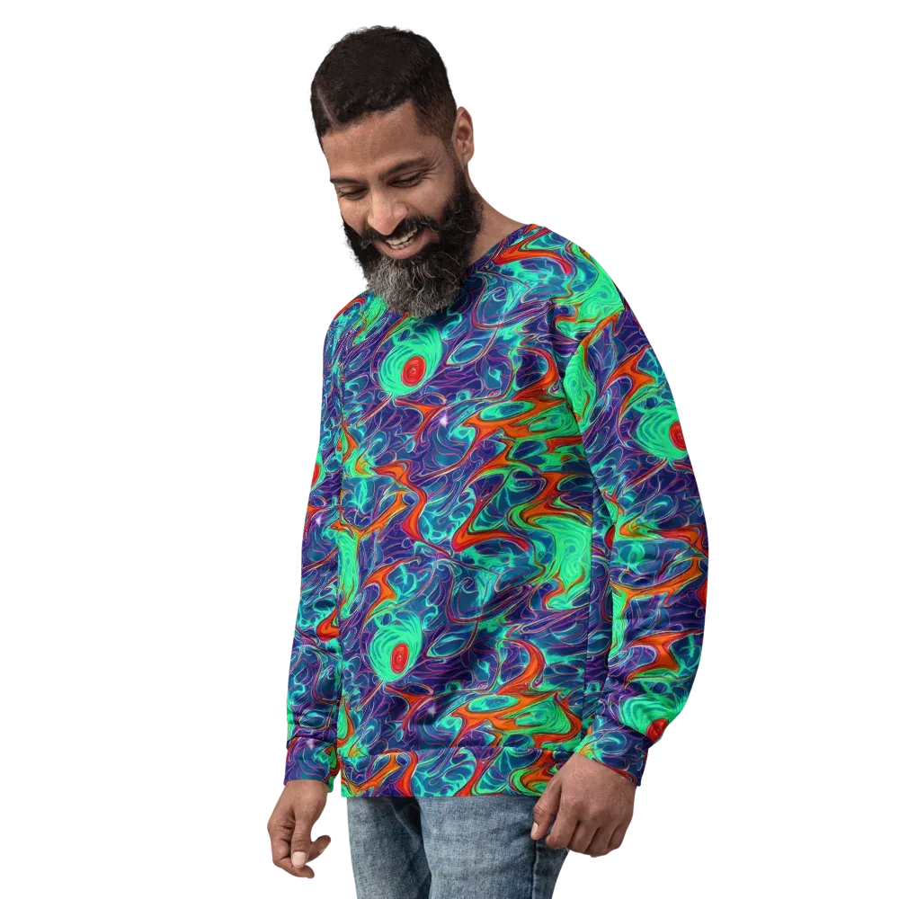 Cosmic Meltwater on Sweatshirt — Left Front
