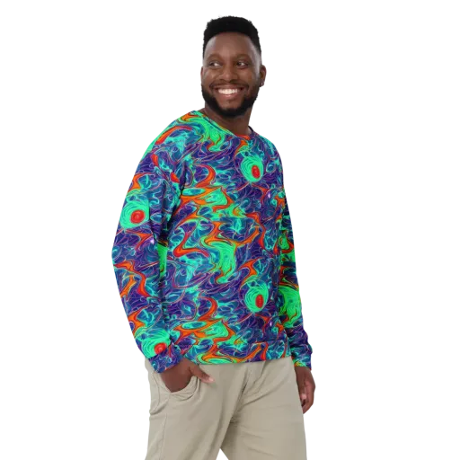 Cosmic Meltwater on a Sweatshirt