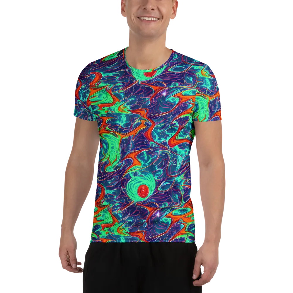 Cosmic Meltwater on Men's Athletic T-Shirt — Front