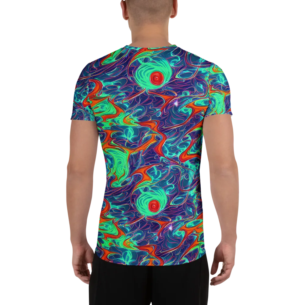Cosmic Meltwater on Men's Athletic T-Shirt — Back