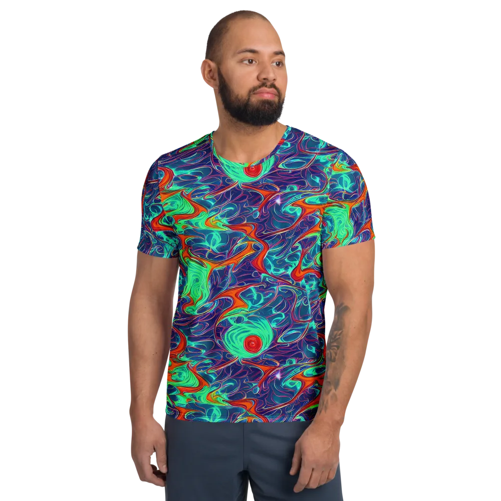 Cosmic Meltwater on Men's Athletic T-Shirt — Front