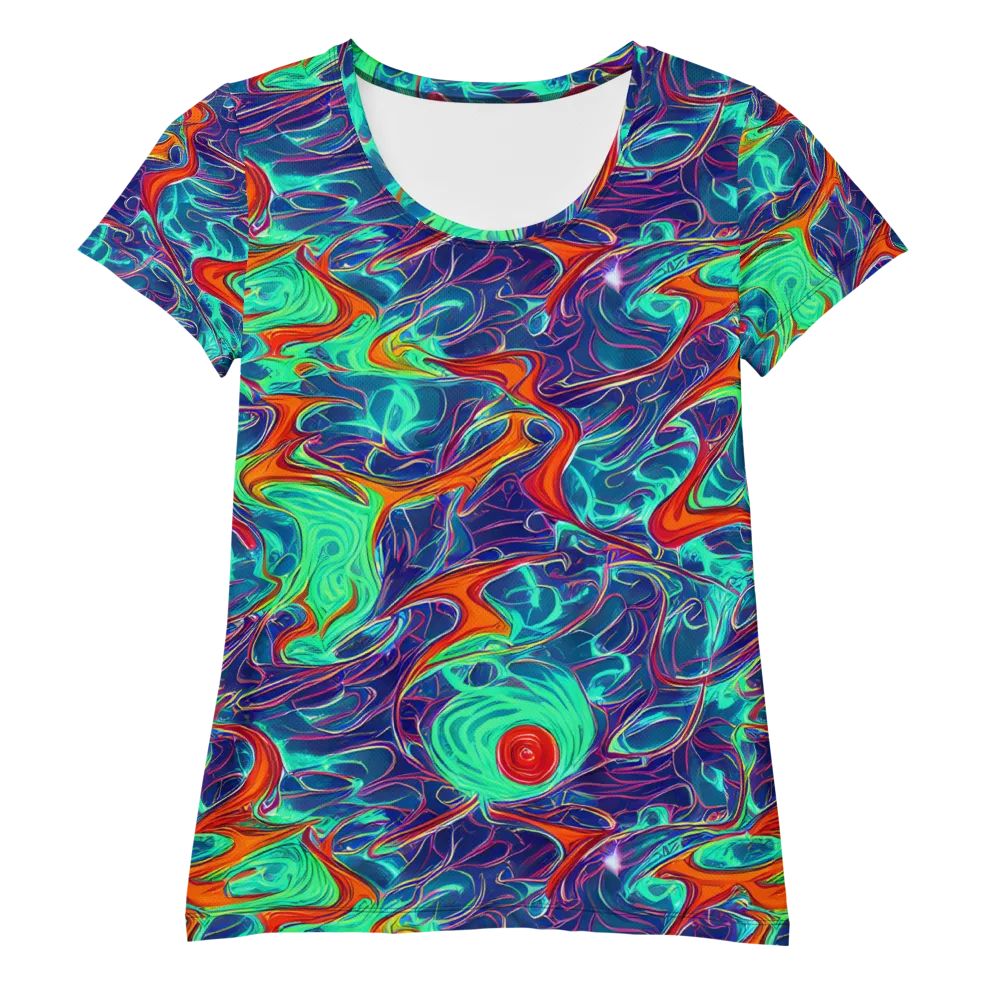 Cosmic Meltwater on Women's Athletic T-Shirt — Front