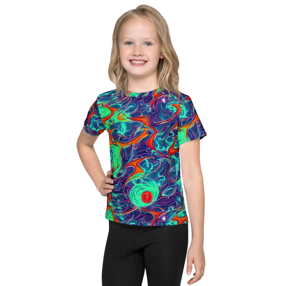 Cosmic Meltwater on Kids Crew Neck T-Shirt — Front