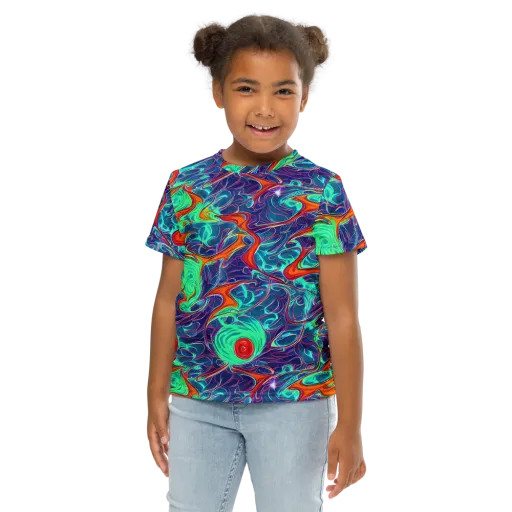Cosmic Meltwater on a Kids Crew Neck T-Shirt