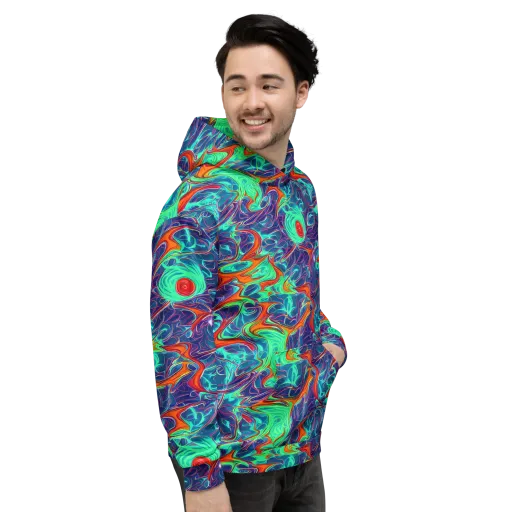 Cosmic Meltwater on a Hoodie