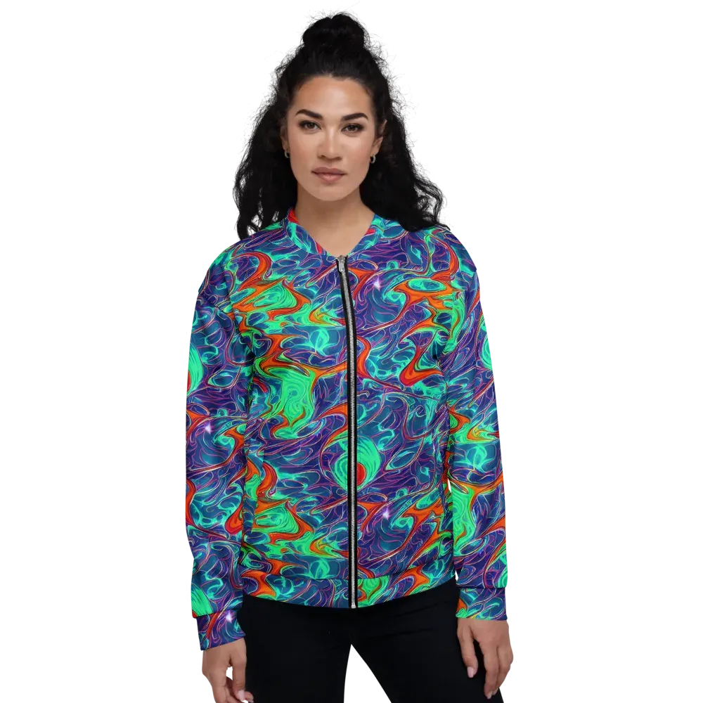 Cosmic Meltwater on Bomber Jacket — Front