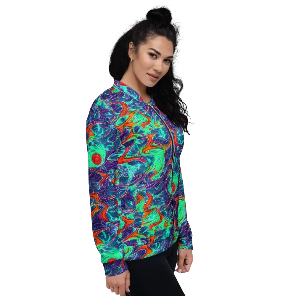Cosmic Meltwater on Bomber Jacket — Right