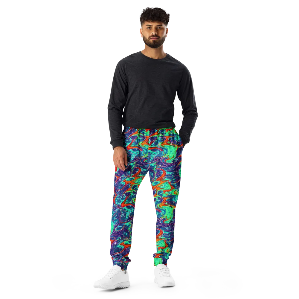 Cosmic Meltwater on Men's Joggers — Front
