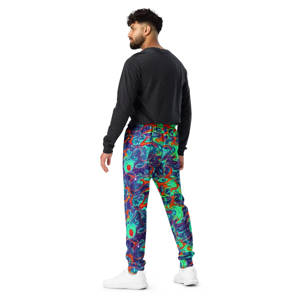 Cosmic Meltwater on Men's Joggers — Back