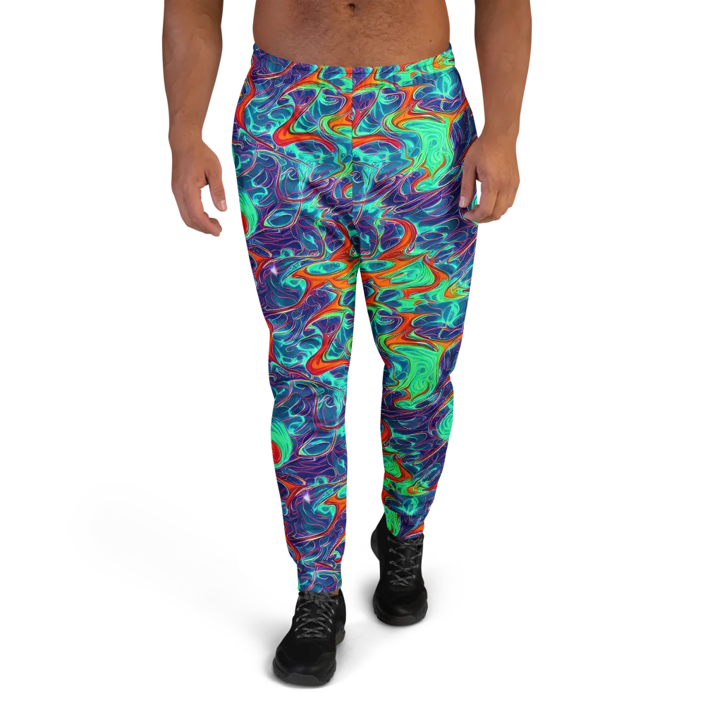 Cosmic Meltwater on Men's Joggers — Front