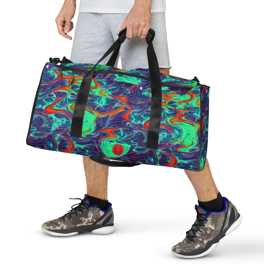 Cosmic Meltwater on Duffle Bag — Front