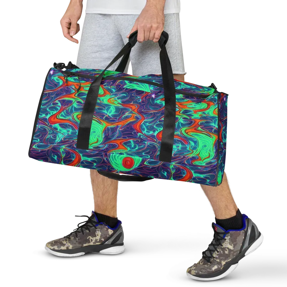 Cosmic Meltwater on Duffle Bag — Front