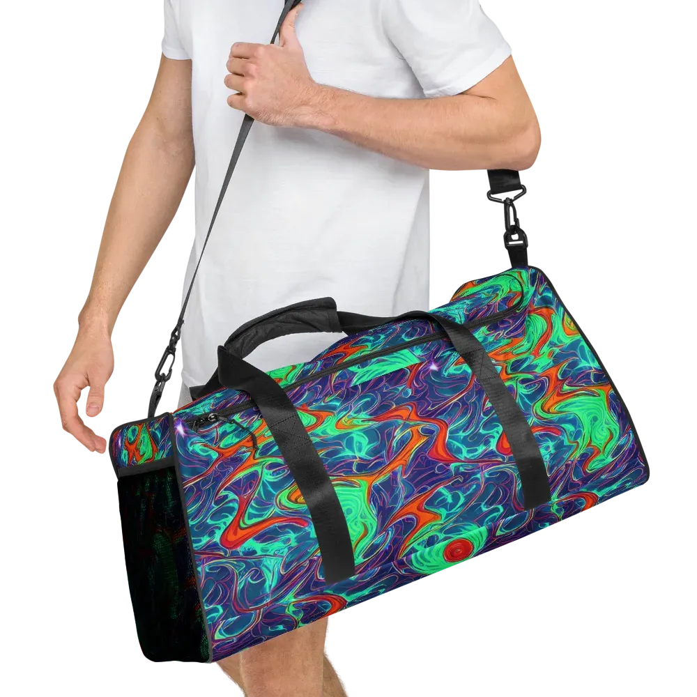 Cosmic Meltwater on Duffle Bag — Right Front