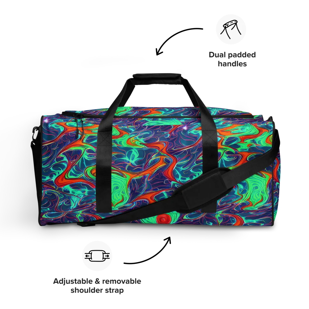 Cosmic Meltwater on Duffle Bag — Front