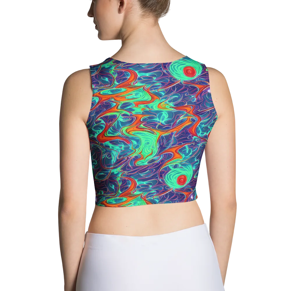 Cosmic Meltwater on Crop Top — Back