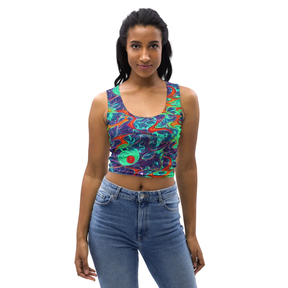 Cosmic Meltwater on Crop Top — Front