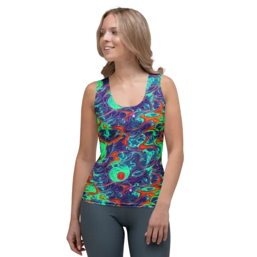 Cosmic Meltwater on a Women's Tank Top