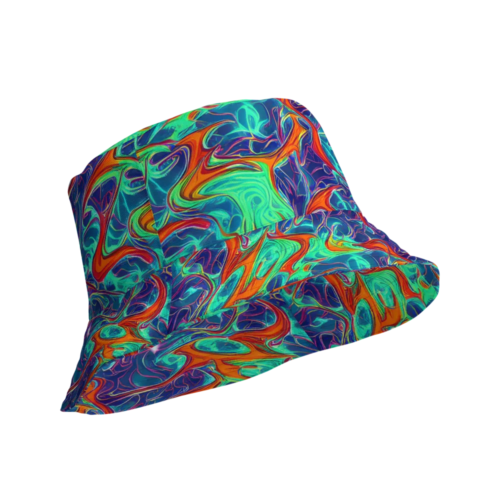 Cosmic Meltwater on Reversible Bucket Hat — Product details Outside
