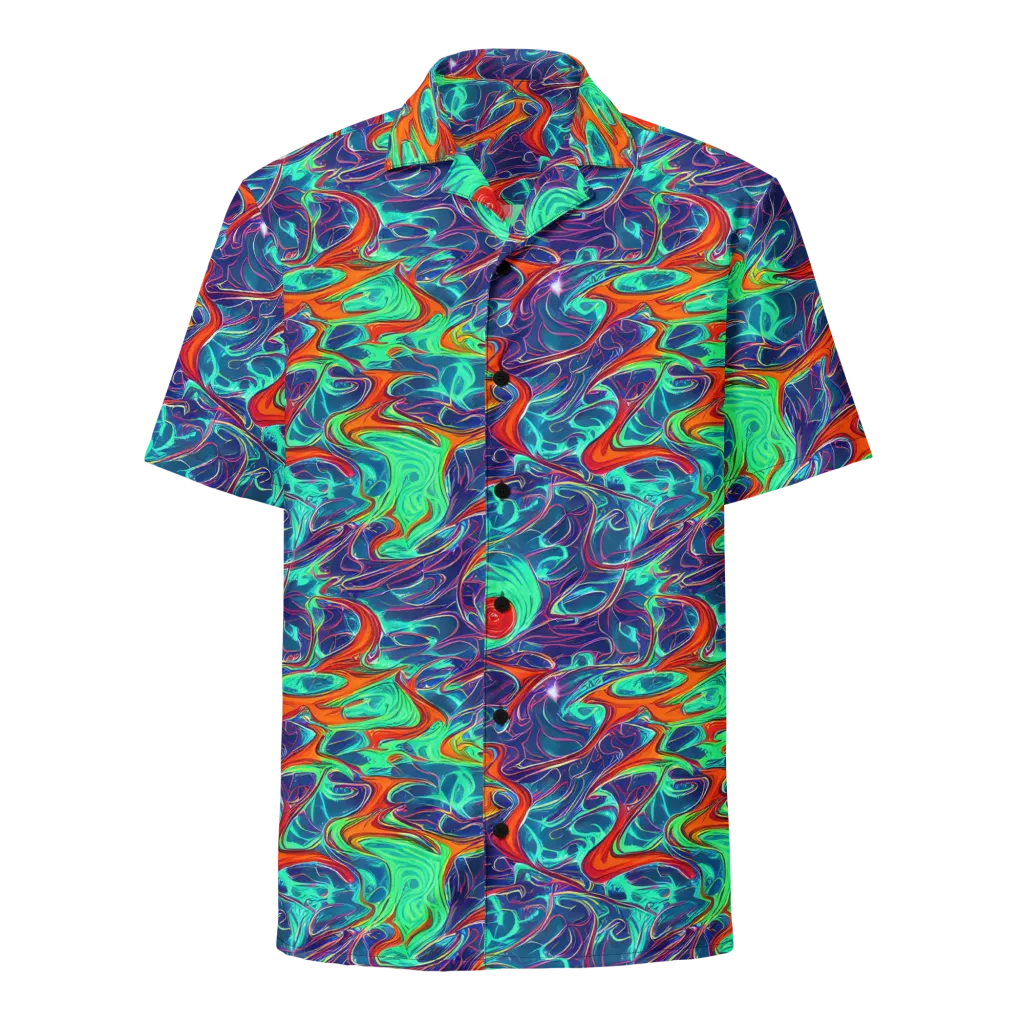 Cosmic Meltwater on Button Shirt — Front