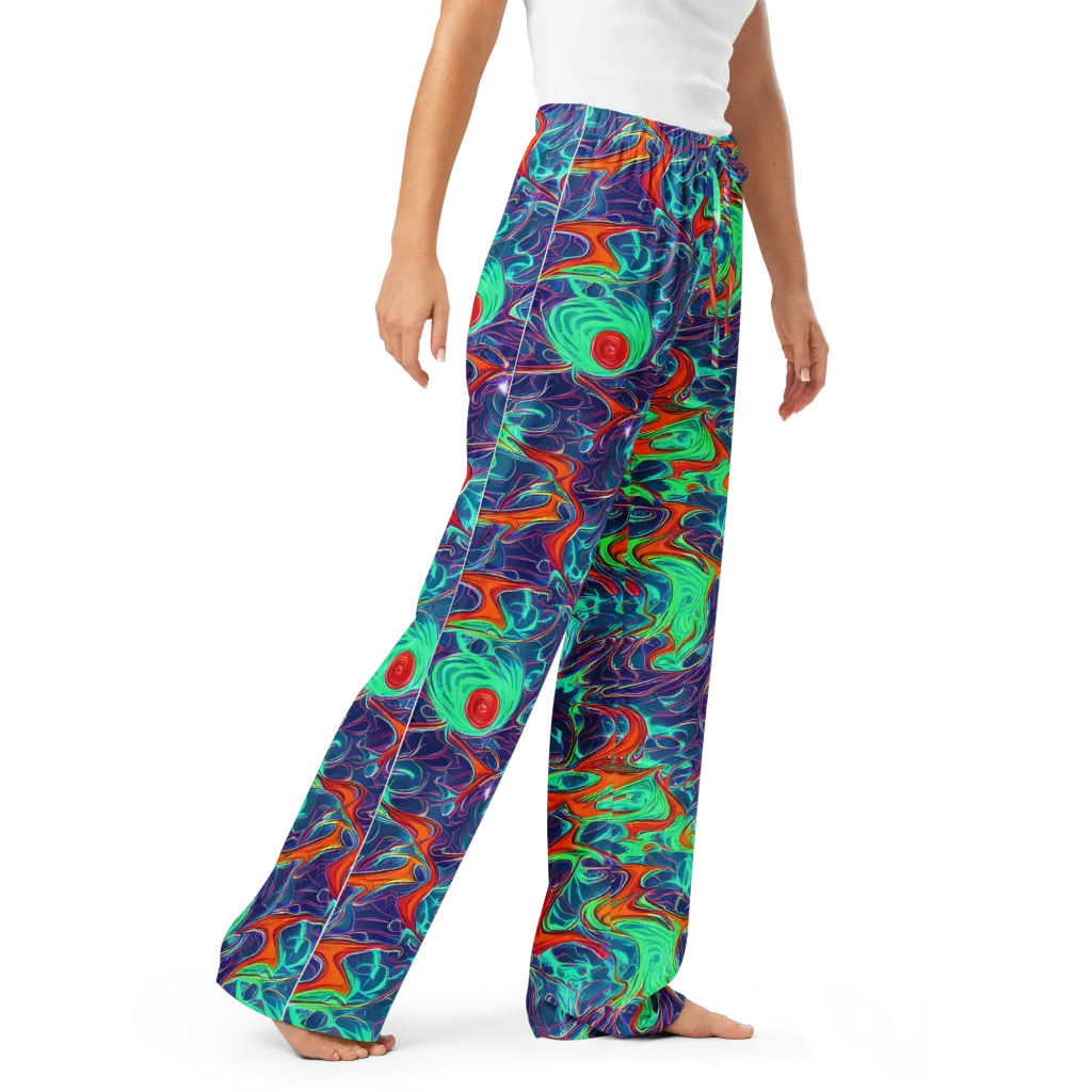 Cosmic Meltwater on Women's Pajama Pants — Right Front