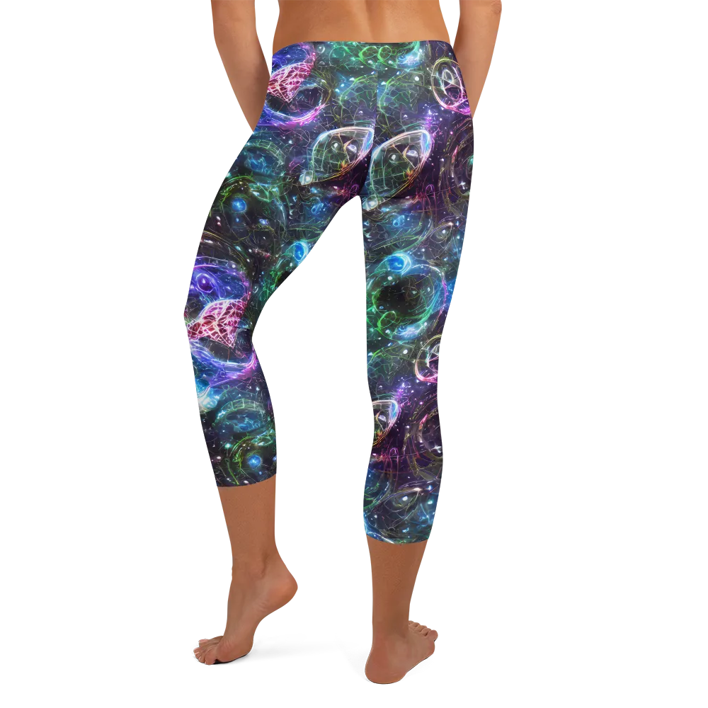 Vortex Spectrum on Capri Leggings — Back