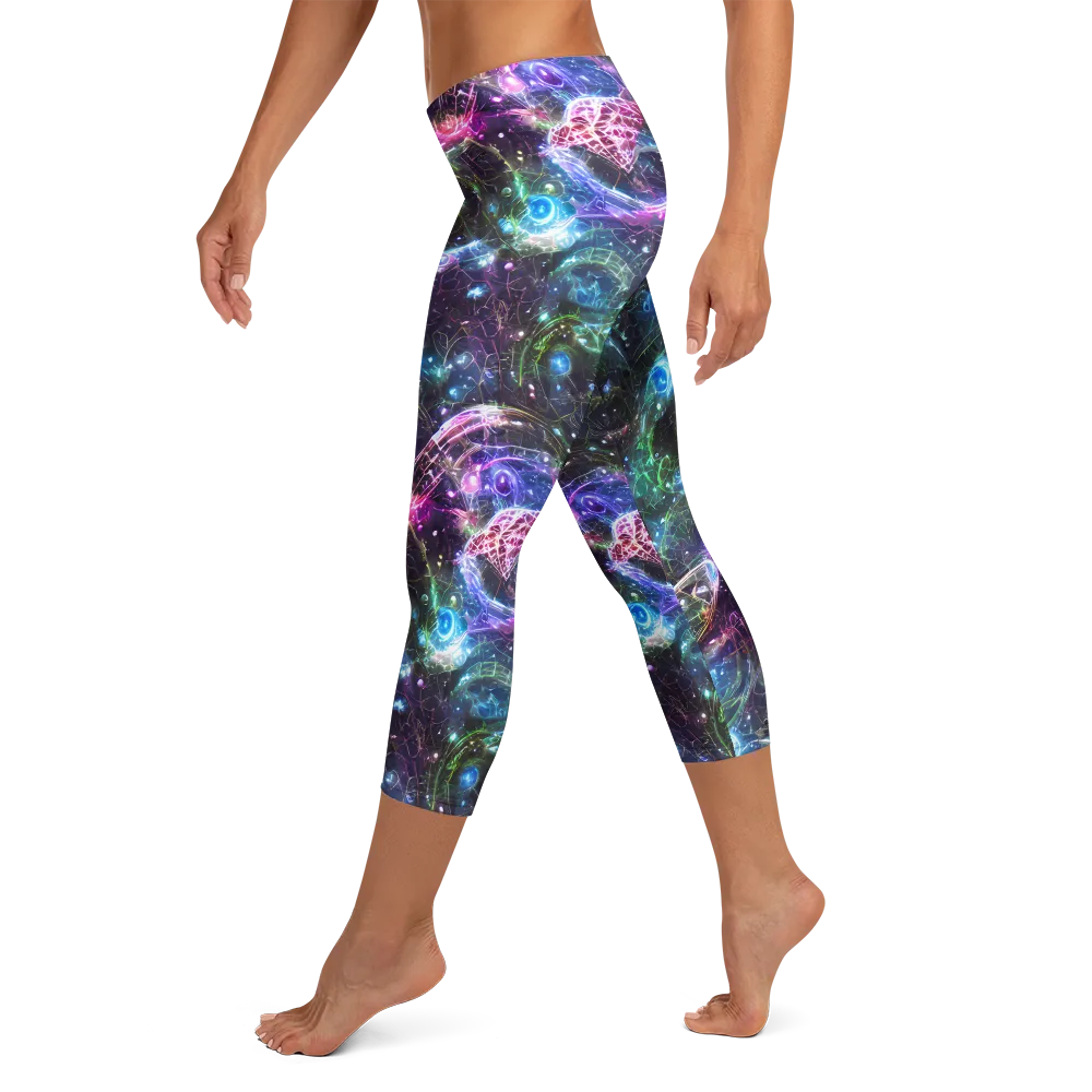 Vortex Spectrum on Capri Leggings — Left