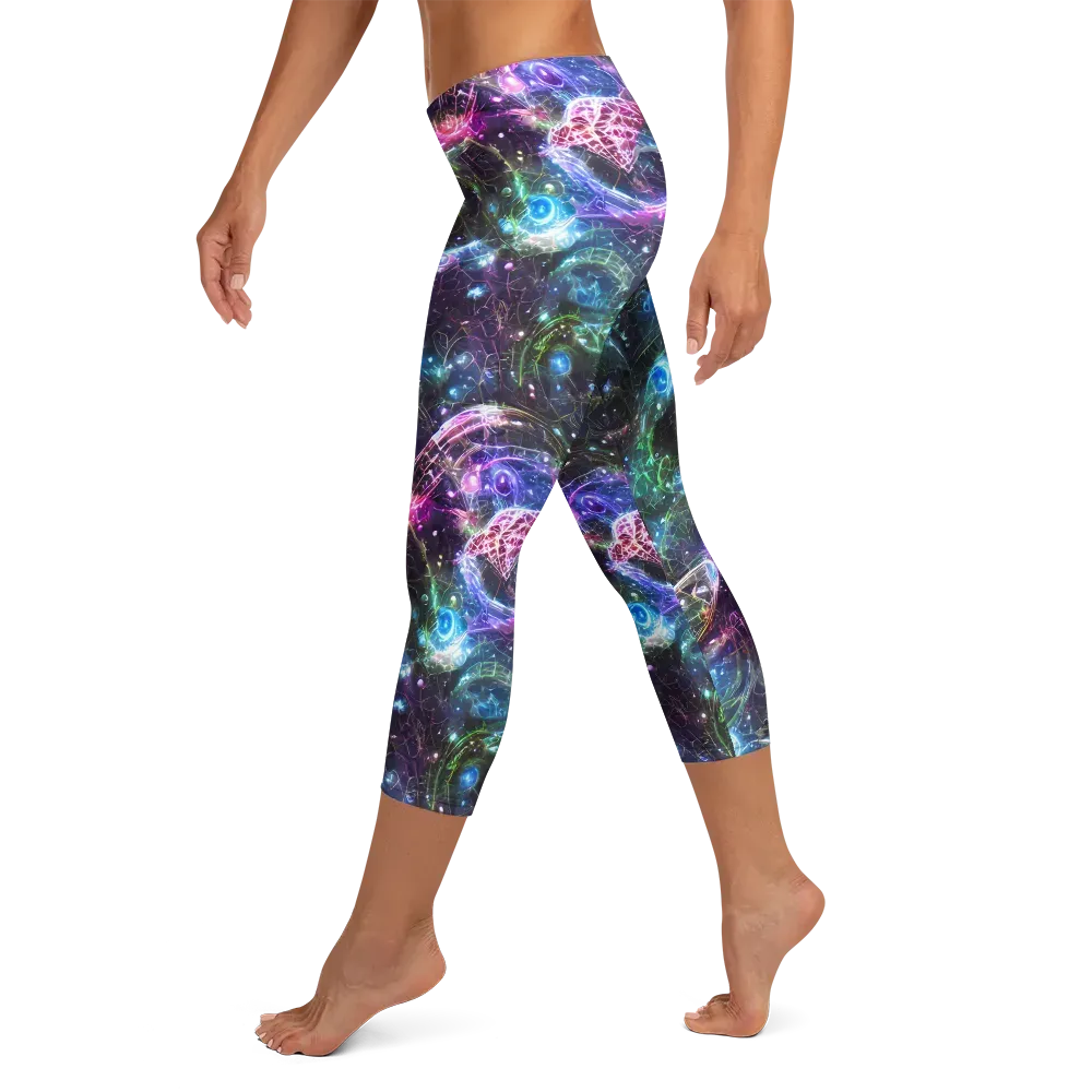 Vortex Spectrum on Capri Leggings — Left