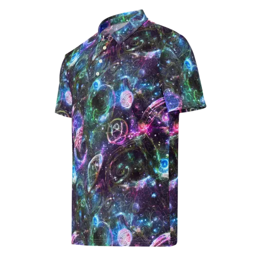 Vortex Spectrum on a Men's Slim Fit Polo Shirt